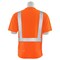 Erb Safety T-Shirt, Birdseye Mesh, Short Sleeve, Class 2, 9006S, Hi-Viz Orng, SM 61669
